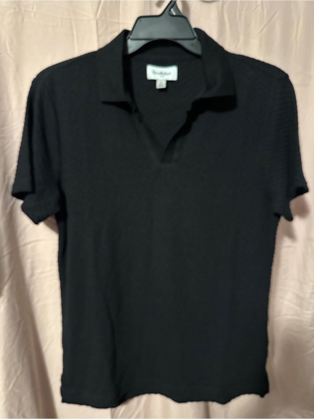 Goodfellow & Co Black Short-Sleeve Polo